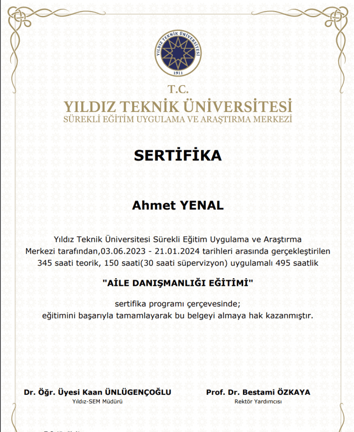 Ahmet Y. — çalışma 5