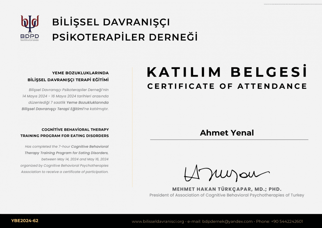 Ahmet Y. — çalışma 4