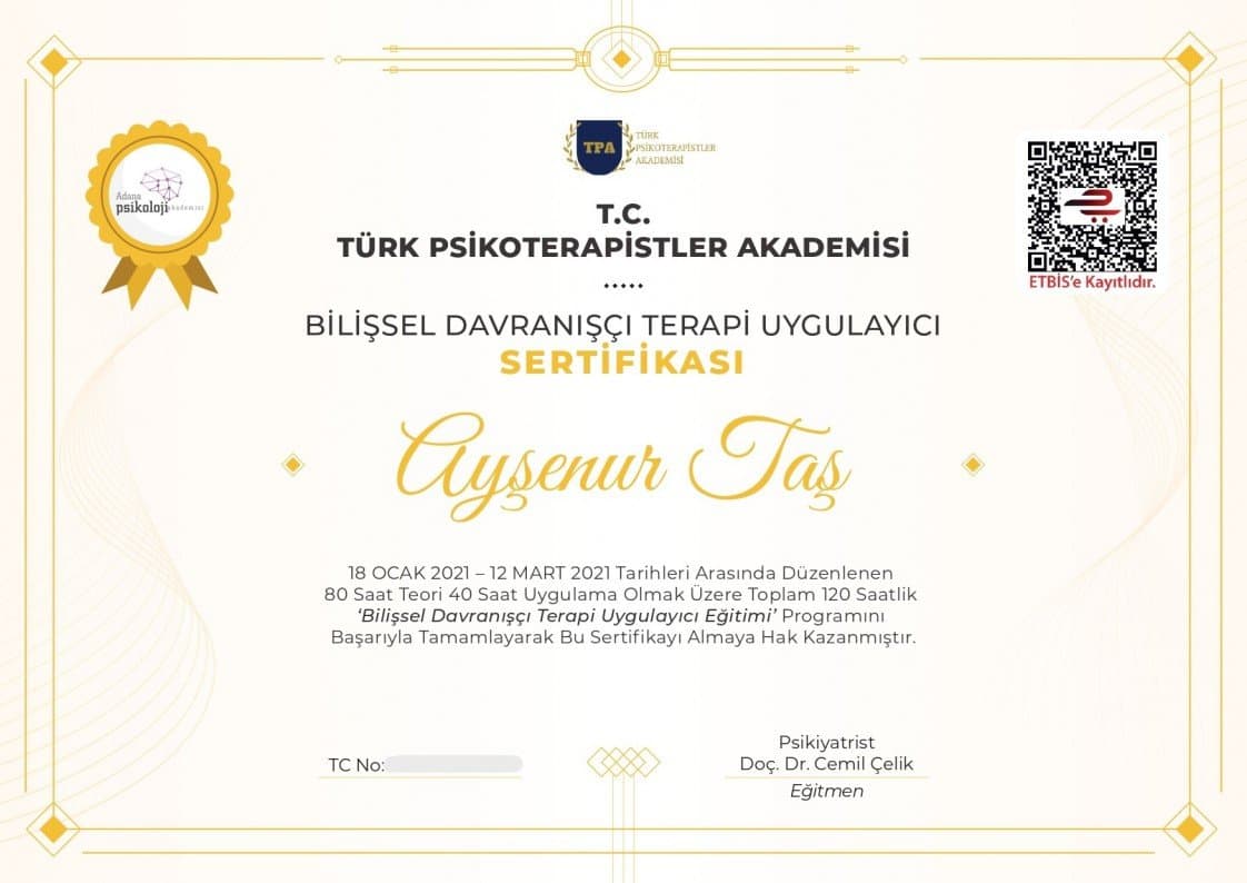 Ayşenur T. — çalışma 1