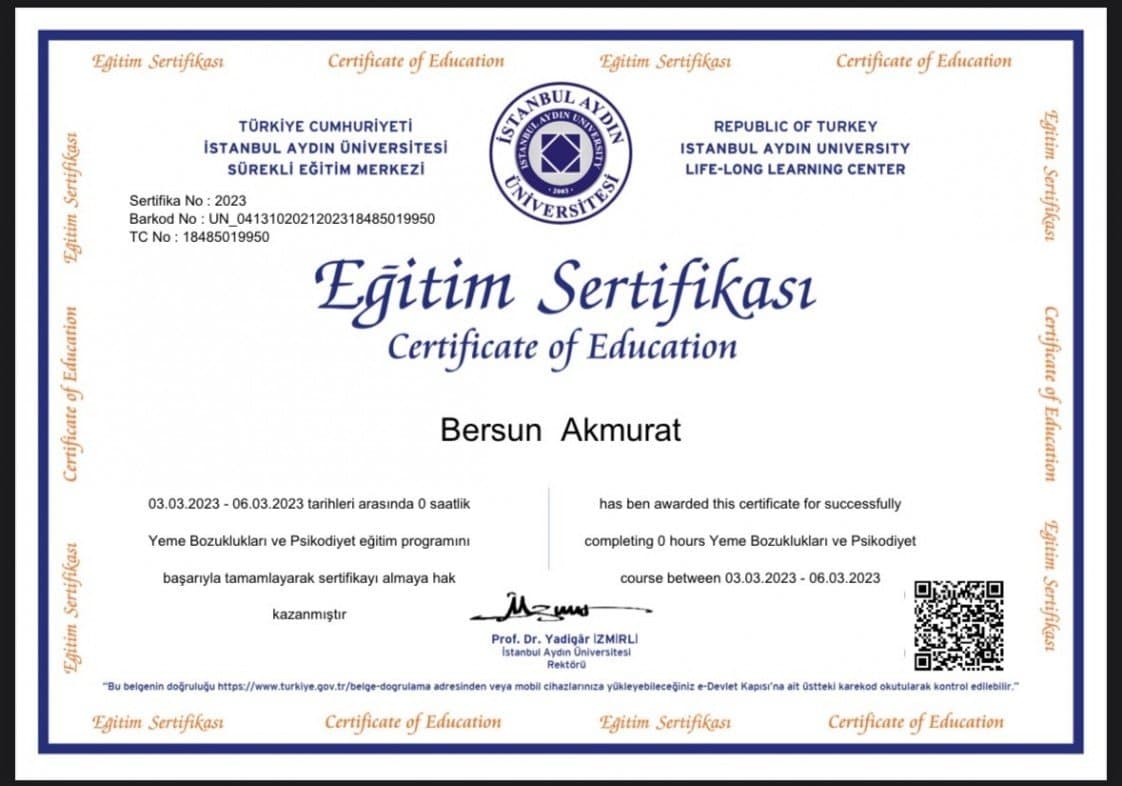 Bersun A. — çalışma 5
