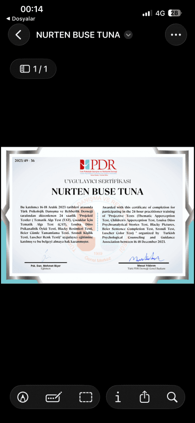 Buse T. — çalışma 1