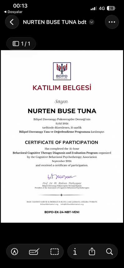 Buse T. — çalışma 2