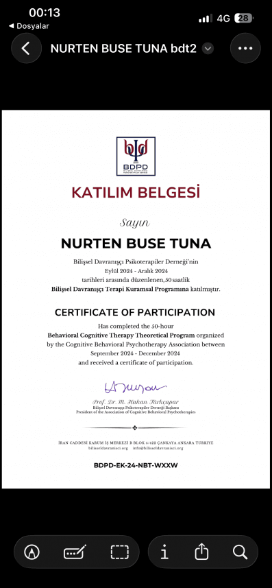 Buse T. — çalışma 3
