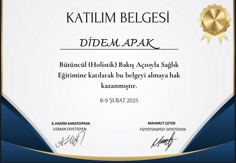 Diyetisyen A. — çalışma 5
