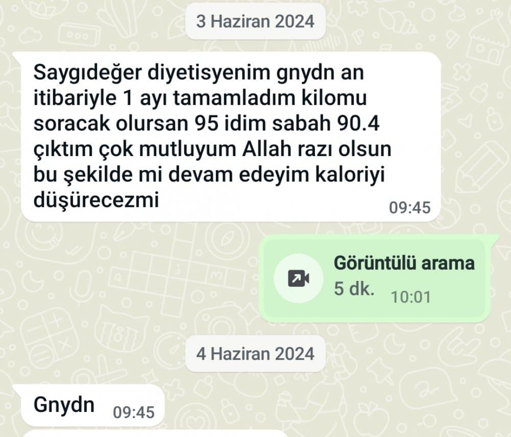 Diyetisyen Y. — çalışma 3