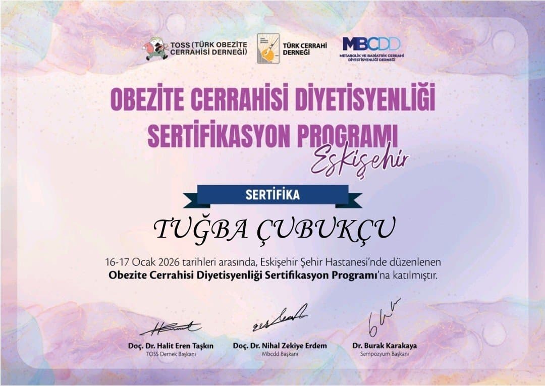 Diyetisyen Ç. — çalışma 1