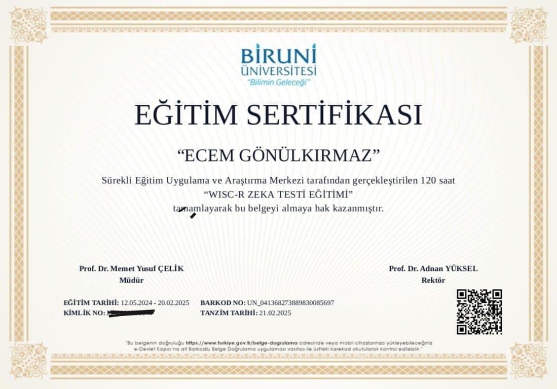 Ecem G. — çalışma 2
