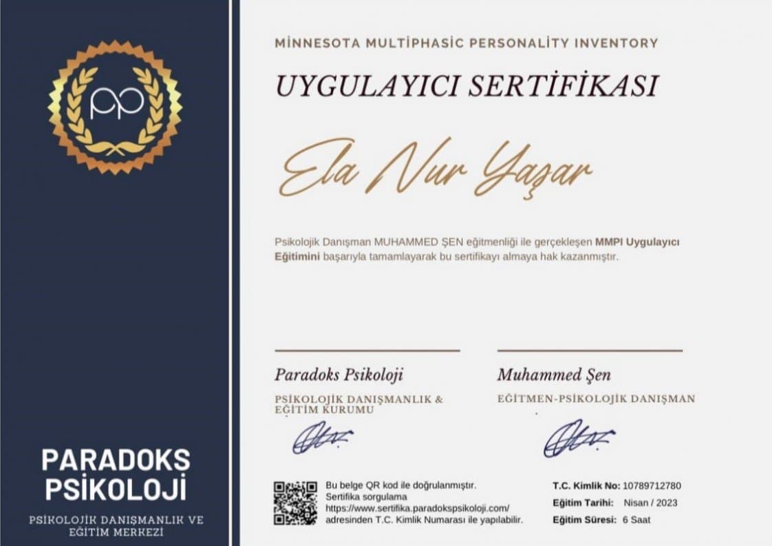 Ela Y. — çalışma 3