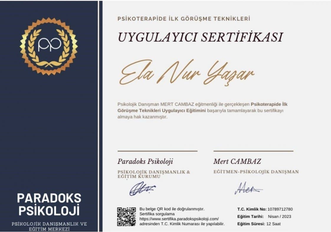 Ela Y. — çalışma 5