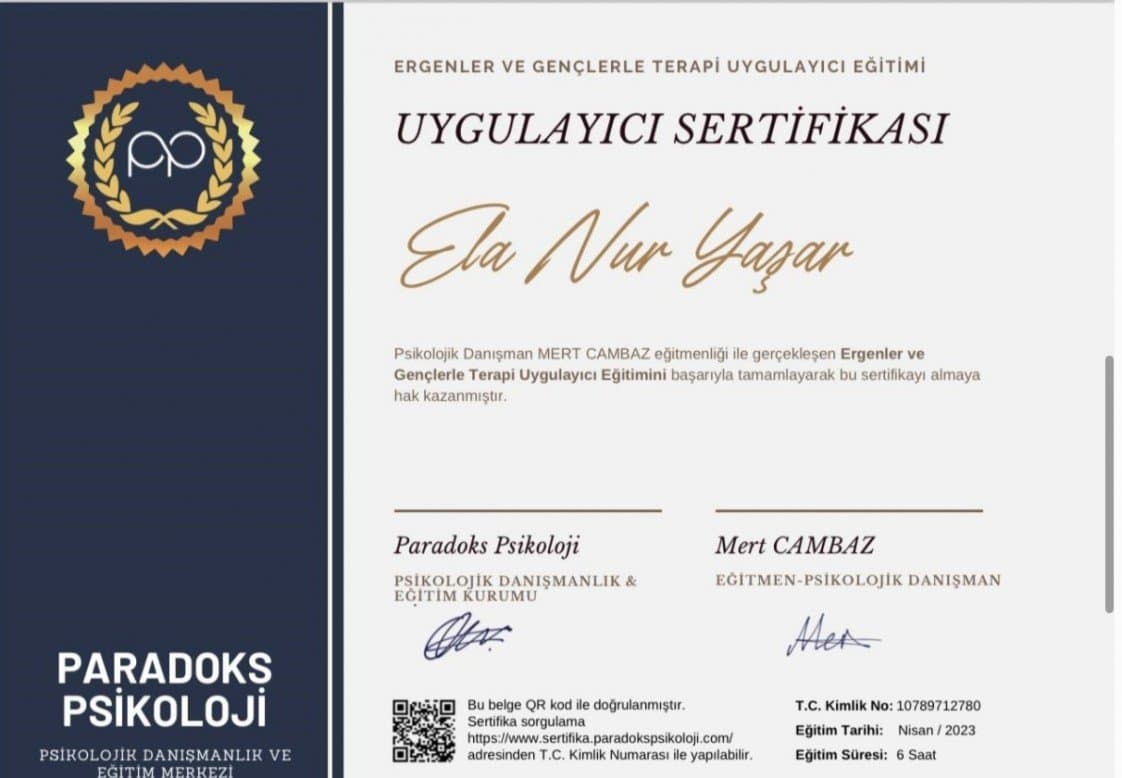 Ela Y. — çalışma 6