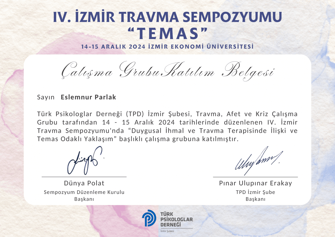 Eslemnur P. — çalışma 1