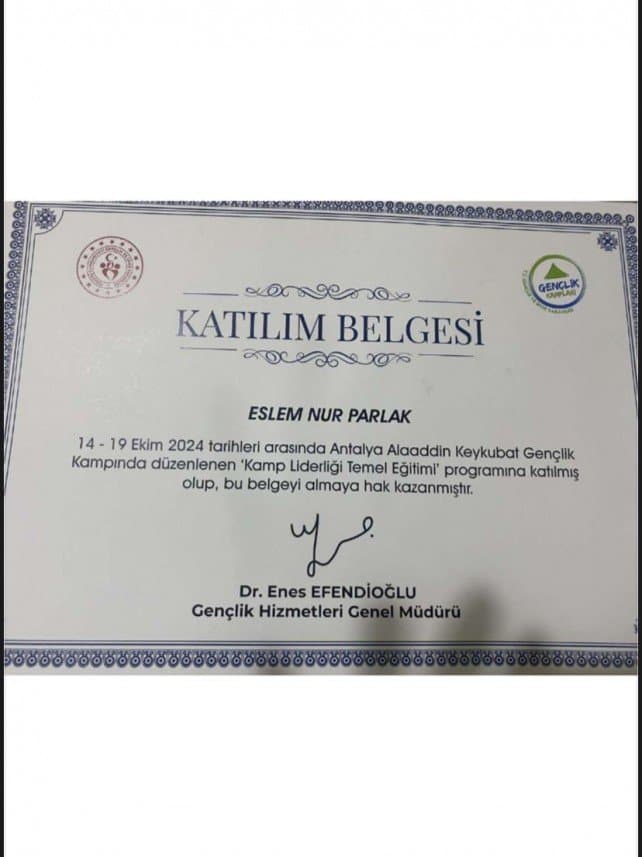 Eslemnur P. — çalışma 3