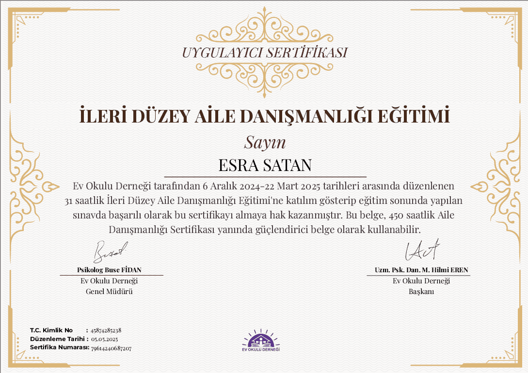 Esra S. — çalışma 1