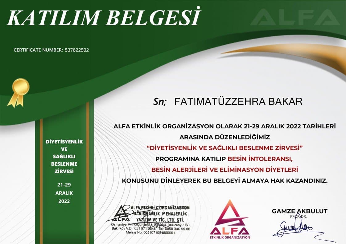 Diyetisyen B. — çalışma 2