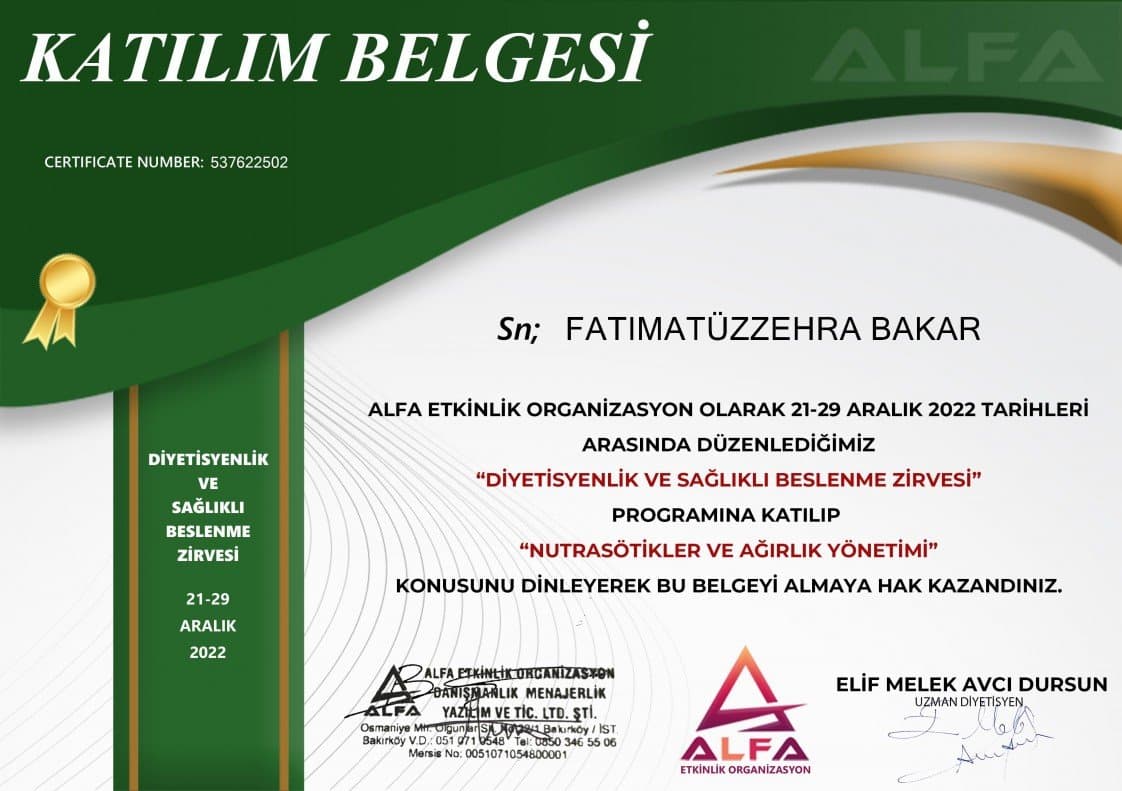 Diyetisyen B. — çalışma 6
