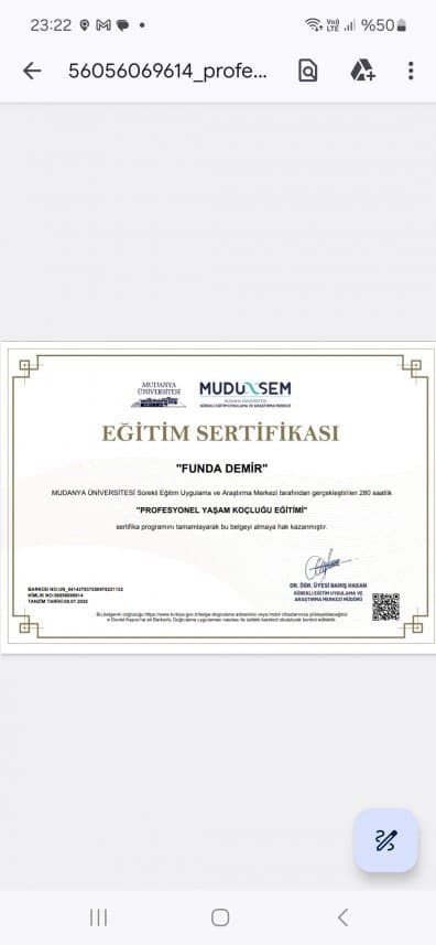 Funda D. — çalışma 1