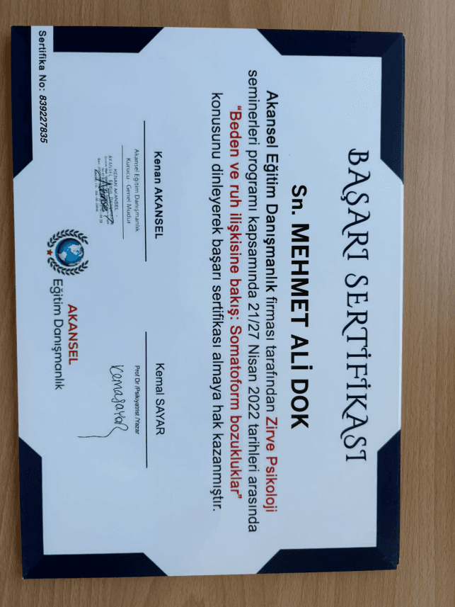 Mehmet D. — çalışma 4