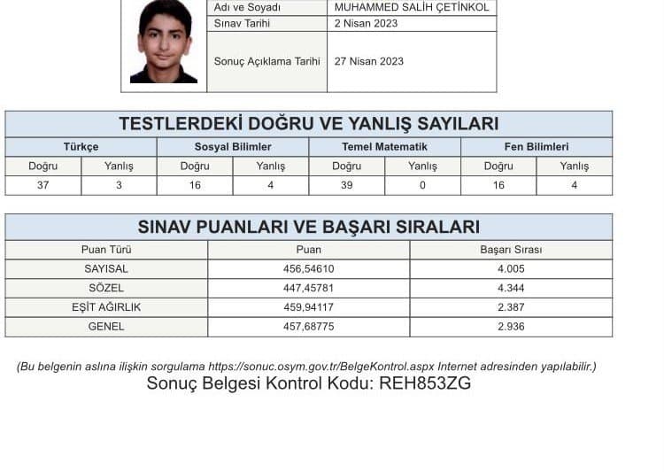 Muhammed Ç. — çalışma 3