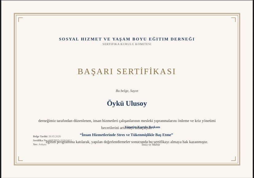 Öykü U. — çalışma 4