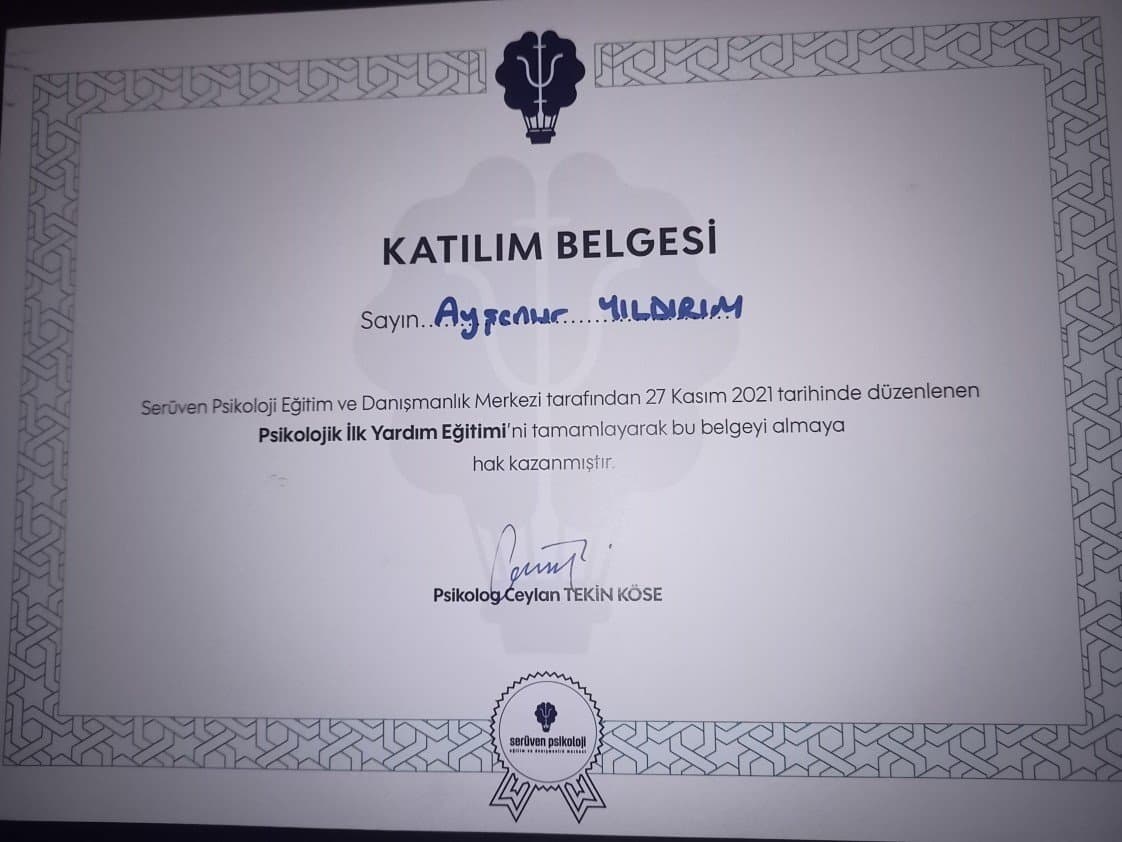 Psk. Y. — çalışma 3