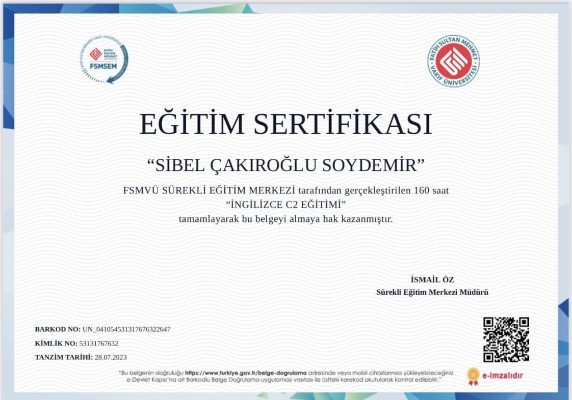 Sibel Ç. — çalışma 6