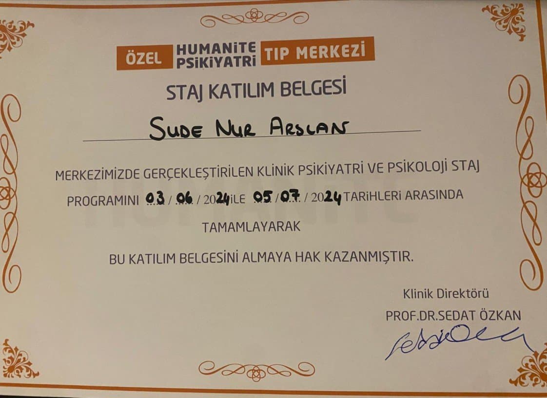 Sude A. — çalışma 2