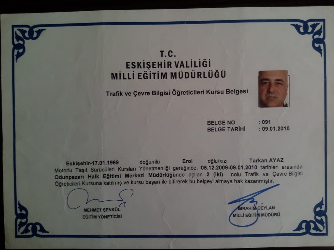 Tarkan A. — çalışma 1