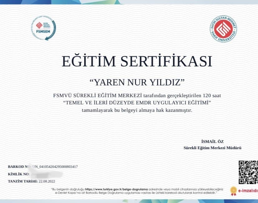 Yaren Y. — çalışma 1