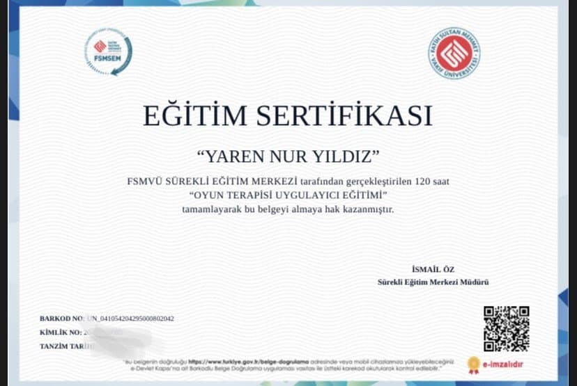 Yaren Y. — çalışma 2