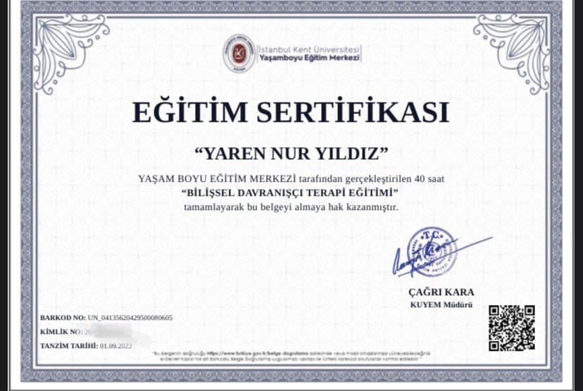 Yaren Y. — çalışma 3