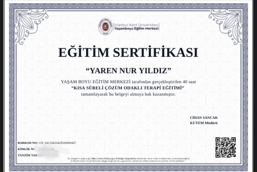 Yaren Y. — çalışma 4
