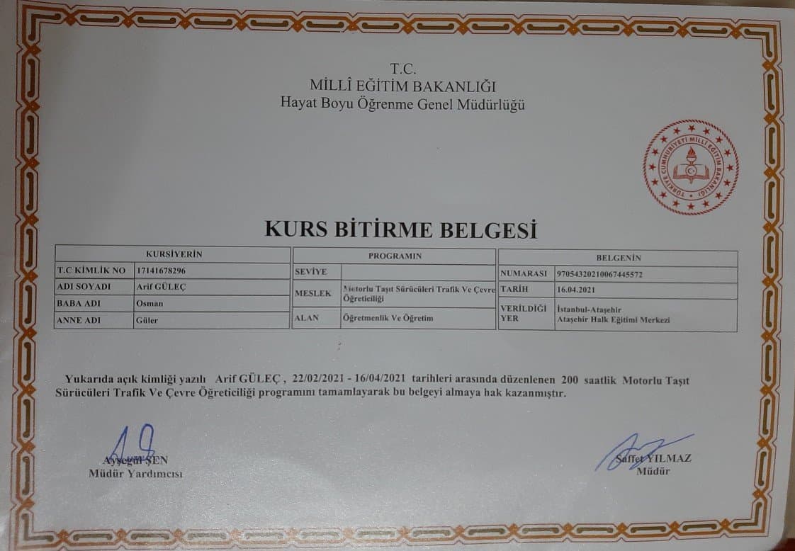Arif G. — çalışma 1