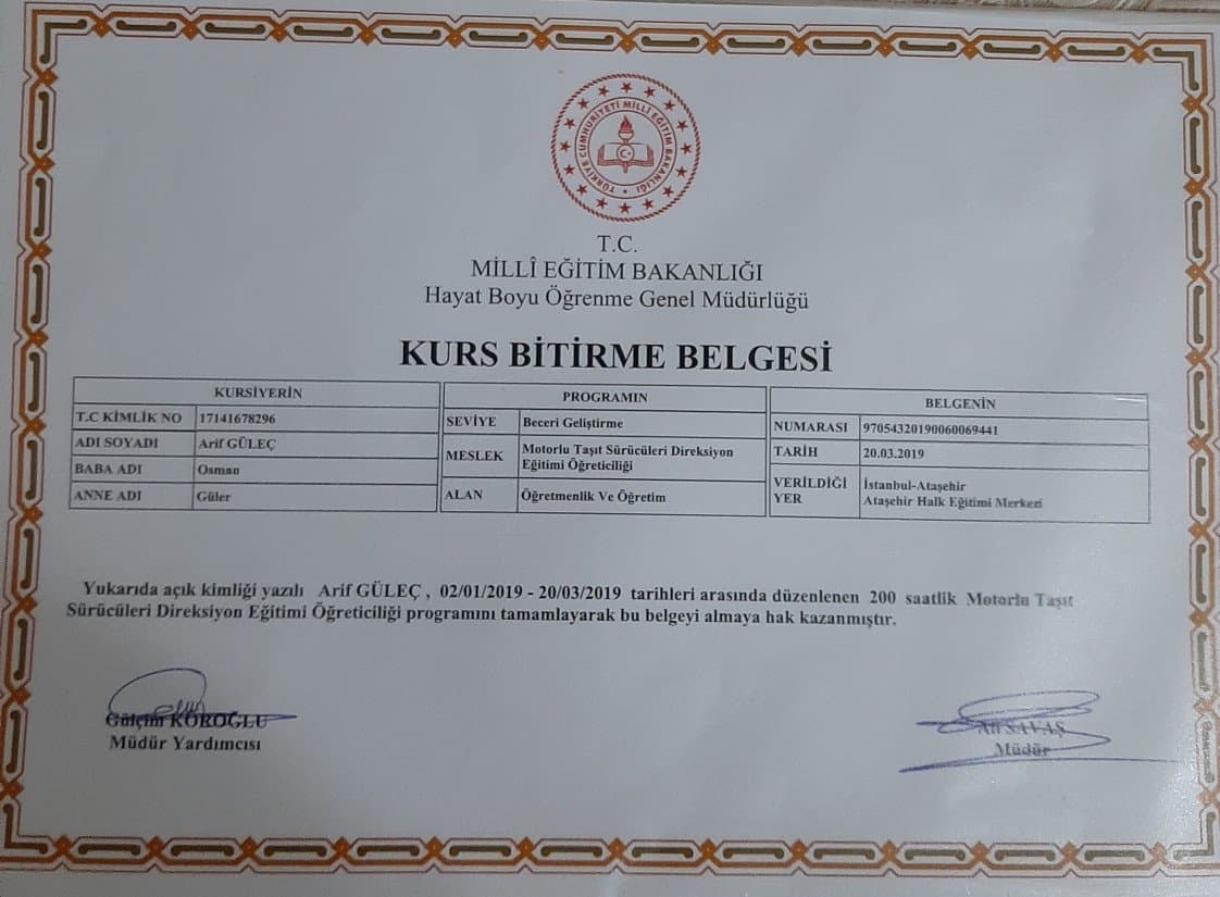 Arif G. — çalışma 2