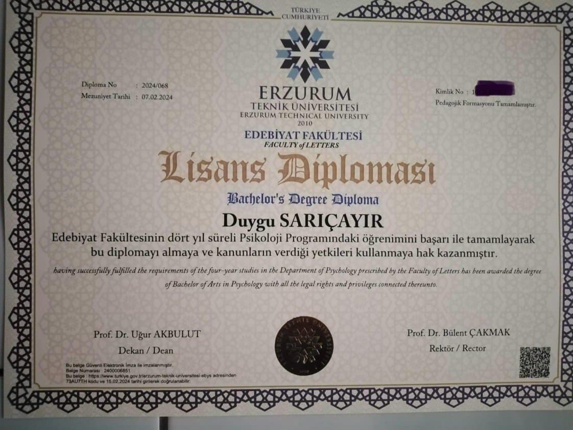 Duygu S. — çalışma 1