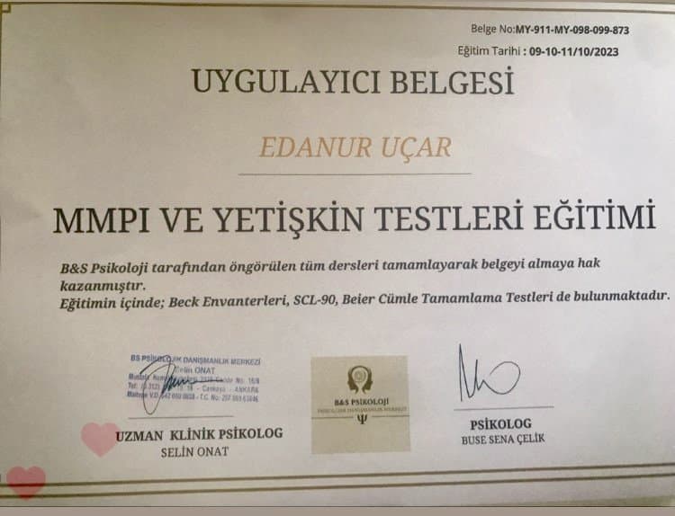 Edanur U. — çalışma 1