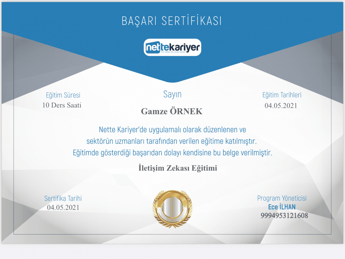 Gamze Ö. — çalışma 8