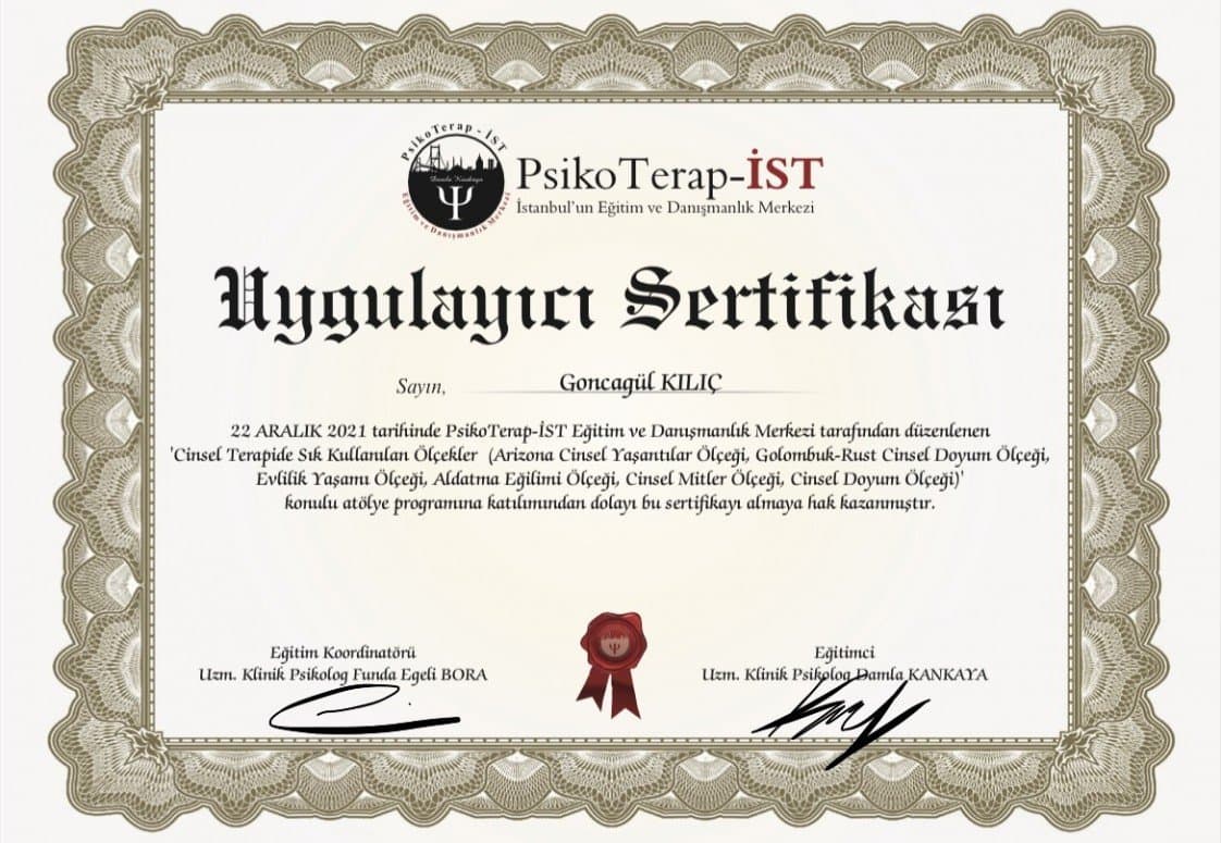 Goncagül K. — çalışma 2