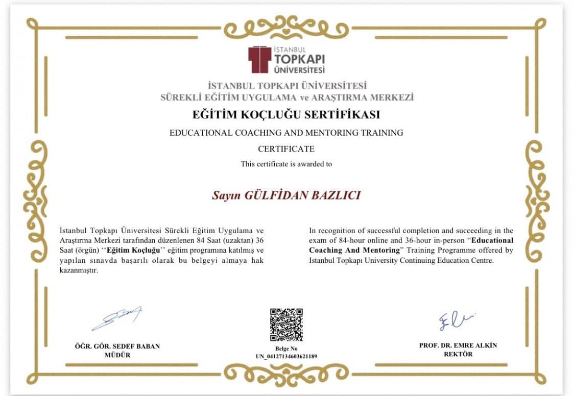 Gülfidan B. — çalışma 1