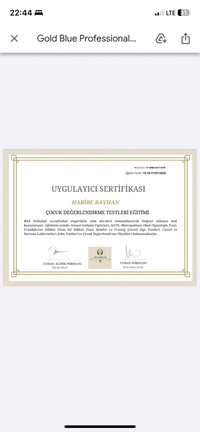 Habibe B. — çalışma 8