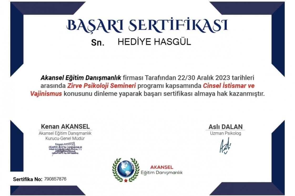 Hediye H. — çalışma 6