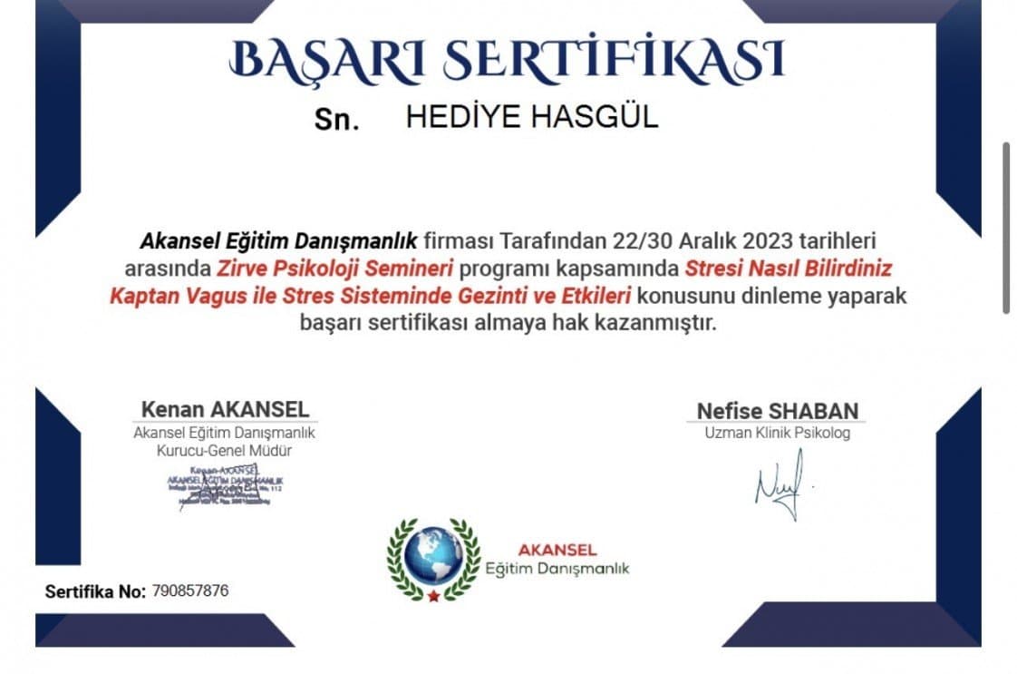 Hediye H. — çalışma 7