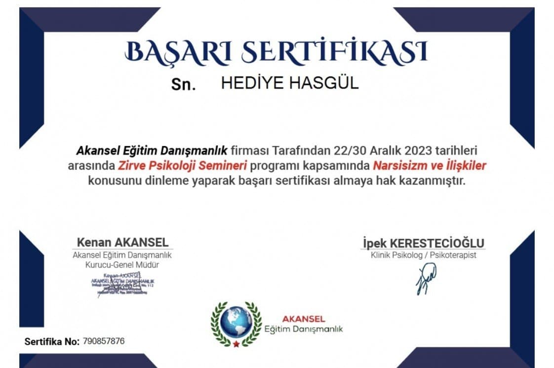 Hediye H. — çalışma 8