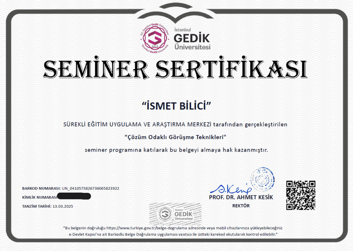 İsmet B. — çalışma 3