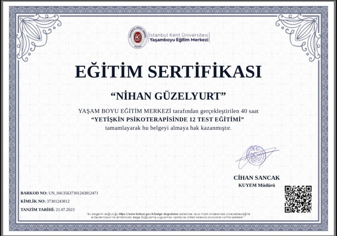Nihan G. — çalışma 2