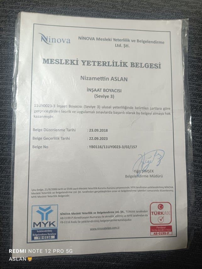 Nizamettin A. — çalışma 6