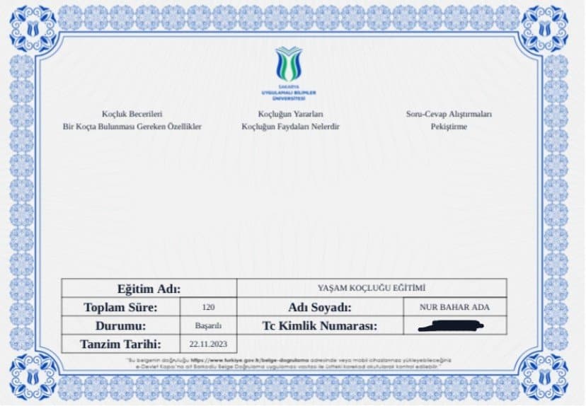 Nur A. — çalışma 6