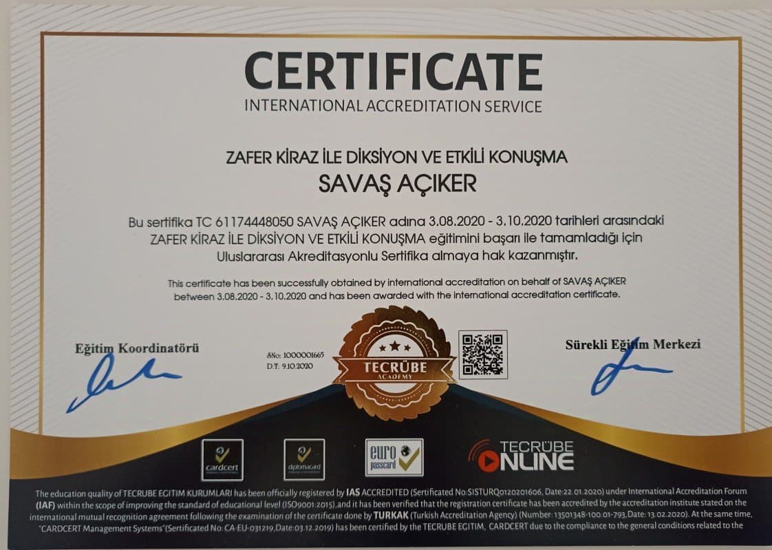Savaş A. — çalışma 5