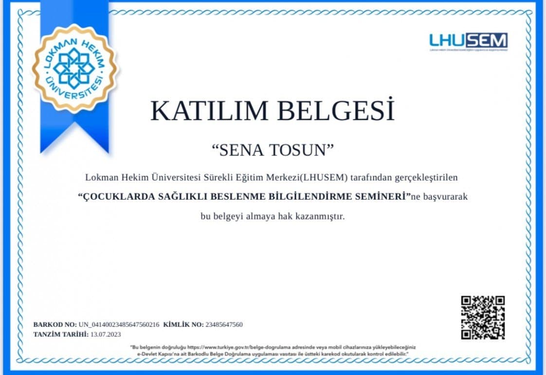 Sena T. — çalışma 3