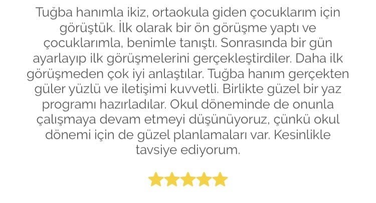 Tuğba G. — çalışma 4