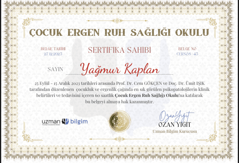 Yağmur K. — çalışma 4